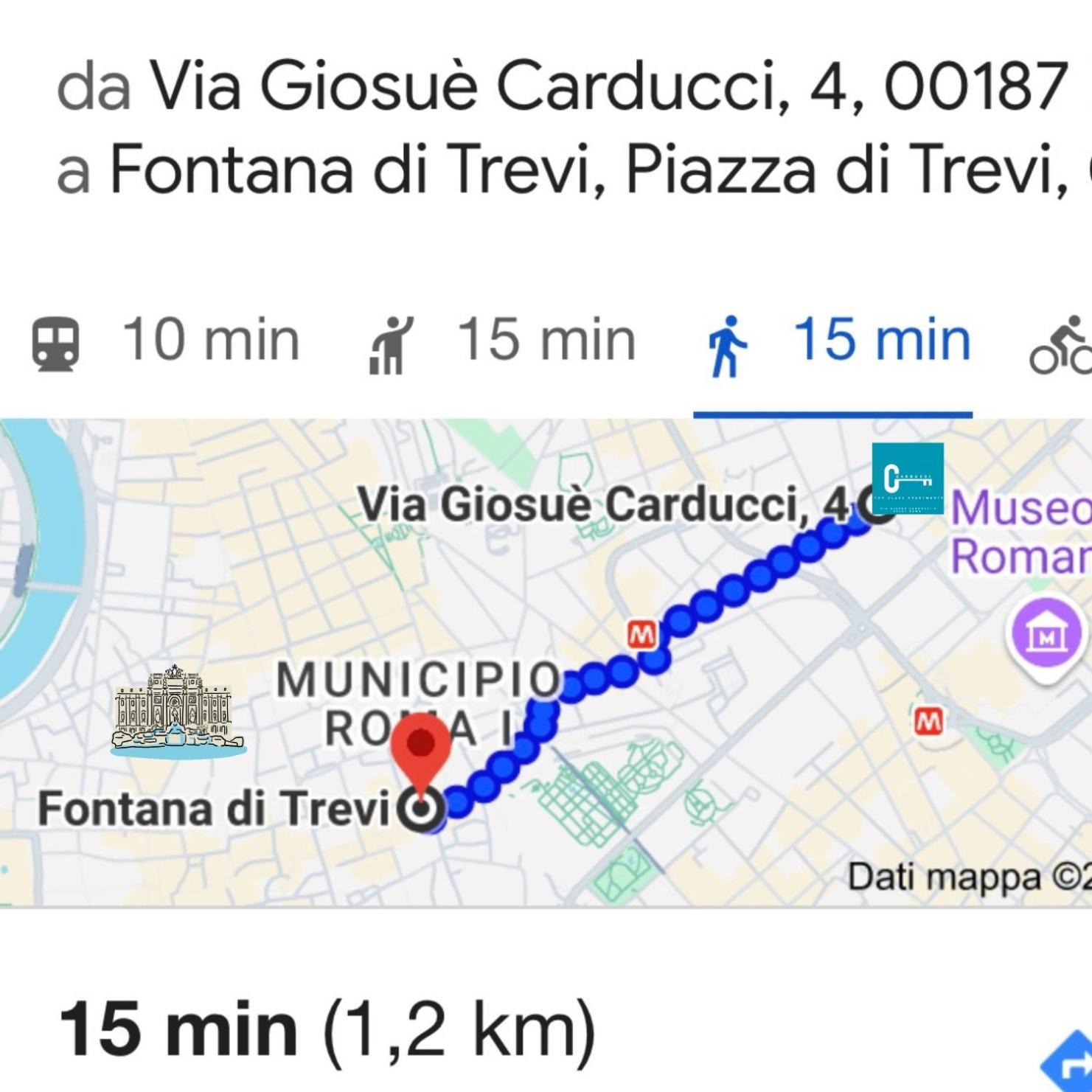 C3 Top Class Apartment, 2 Camere Da Letto, 2 Bagni, Giardino Distante 15 Minuti A Piedi Da Fontana Di Trevi ローマ エクステリア 写真